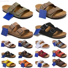 2023 designer sandals Boston Clogs men runes Arizona slippers Birko-Flor Nubuck Leather Suede black white brown red yellow summer beach outdoor slide size 35-46