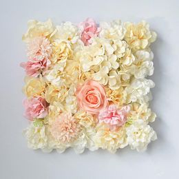 Decorative Flowers Artificial Flower Wall DIY Wedding Decoration Background Birthday Party Shop Window Home Backdrop Panels