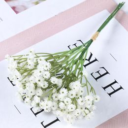 Decorative Flowers 23cm Gypsophila Artificial Plastic Babies Breath Wedding DIY Bouquet Decoration Arrangement Home Decor Fake Floral