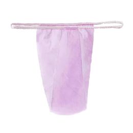 Women's Panties 100pcs For Women Spa T Thong Salon Individually Wrapped Soft Underwear With Elastic Waistband Tanning Wraps D2697