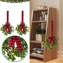 Decorative Flowers Christmas Decoration Wreath For Front Door Wall Hanging Ornament Xmas Party Indoors And Large Heart 20 Boxwood
