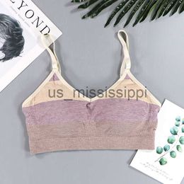 Other Health Beauty Items Women Cotton Bra Women Colour Matching Underwear Tube Top Bra Sexy Top Female Sports Bra Pure Cotton Lingerie Ladies Crop Top x0831