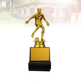 Decorative Objects Figurines Soccer Award Trophy Tournament Competition Trophy Goldstar Award Championship Cup Tabletop Figure for Golden 230830