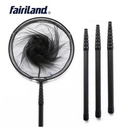 Fishing Accessories 1.8-3.45m High Quality Carbon Fishing Net Fish Landing Hand Net Foldable Collapsible Telescopic Pole Handle Fishing Tackle 230831