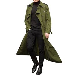 Men's Trench Coats 2023 Coat Fashion Casual Jacket and Streetwear Double Breasted Overcoats Large Size Ropa Para Hombre 230831
