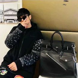 kellyity birkinbag Designer Bags Hac40 Birki Handbags Family Customised Limited Edition Zhou Dongs Same Bag 2023 New Mens and Womens Business Commuter Travel Have