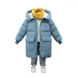 Down Coat Boys Jackets Girls Winter Coats Children Clothes Kids Warm Outerwear Thick Long Cotton-padded Parka Hooded Snowsuit Overcoat