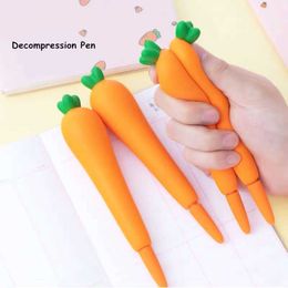 Learning Toys Sharkbang Designed Creative Carrot Strawberry Stationery Set 20pcs Pack Kids Birthday Gift Pencil Case Gel Pen School Suppliers