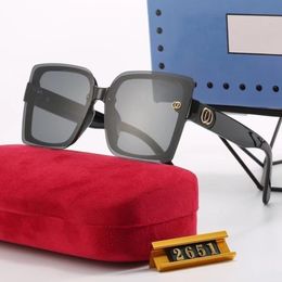 Fashion Classic Designer Sunglasses For Men Women Sunglasses Luxury Polarised Pilot Oversized Sun Glasses UV400 Eyewear PC Frame Polaroid Lens S2651