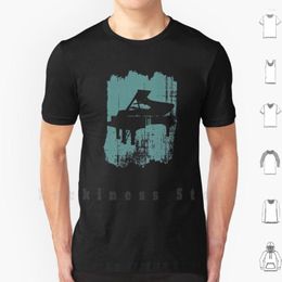 Men's T Shirts Piano Musician Shirt Big Size Cotton Gift Idea Keyboard Synthesiser Musical Instrument Music Is Life