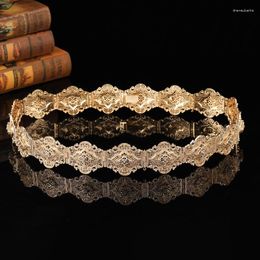 Belts Classical European Court Carved Metal Waistband Adjusted Length Body Jewelry Waist Chain Diamond Design Handmade