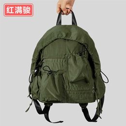 New minimalist nylon backpack with large capacity, lightweight, and multiple pockets for travel. Small size backpack for both men and women 230831