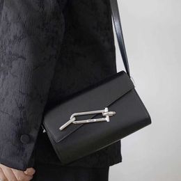 Tadfab Shoulder Bags Women s Lock Box Bag Interlock Black Small Square Fashion Men s Designer Crossbody Bags Underarm Handbag 230831