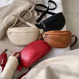 Waist Bags Luxury Brand Designer Women Bag High Quality Soft Leather Fashion Chest Female Shoulder Ladies Fanny Pack 230831