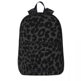 Backpack Black Cheetah Print Boys Girls Bookbag Students School Bag Kids Rucksack Travel Shoulder Large Capacity