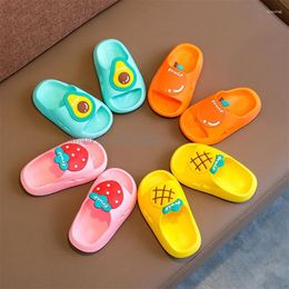 Slipper Cartoon Fruit Kids Slippers Boys Summer Beach Indoor Cute Girl Home Soft Sole Non-slip Children Shoes