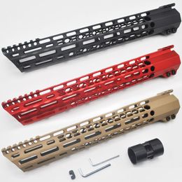 Others Tactical Accessories Hunting 13.5 Inch M-Lok Clam Slim Float Handguard Picatinny Mount System Mlokblack/Red/Tan 3 Colours Drop D Dhjeg