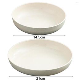 Plates Durable Plate Round Shape Dinnerware Easy Cleaning Home Anti-Slip Base Dinner Dish Tableware