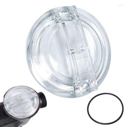 Bath Accessory Set Thread Strainer Cover Replacement Pump Lid With 1 O-Ring Impact-Resistant Transparent High-Temperature Resistant
