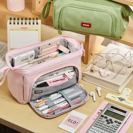 Learning Toys Large Capacity Multifunctional Pencil Bags Case Advanced Simple Children Student Pen Box Stationery Storage School Stationery
