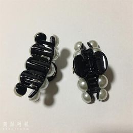 Fashion pearl claw clamp C style side clip hair card hairpin for ladies Favourite delicate Items head accessories party gifts225b