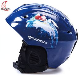 Cycling Helmets Moon CE Certification PCEPS Adult Ski Helmet Men Women Skating Skateboard Snow Sports Snowboard with Goggles 230830