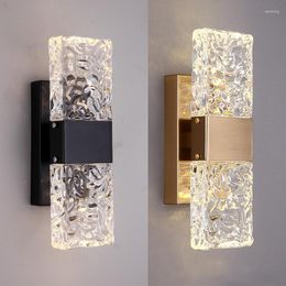 Wall Lamp Modern LED Lighting Indoor Sconces Light Luxury Crystal Simple Living Room Background Bedside