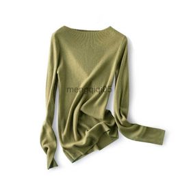 Women's Sweaters Women's Knitted Slash Boat Neck Tops Light Weight Pullover Sweaters HKD230831