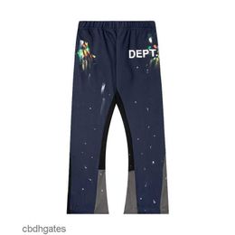 Men Pants Winter Long Pant Colour Mens Fashion Brand Gallerry Casual Deptt Sweat American High Version Hand-painted New Products Autumn Women Oeaa