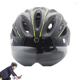 Motorcycle Helmets Cycling With Magnetic Goggles Road Mountain For Adults Bicycle Detachable
