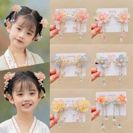 Hanfu headwear daughter's tassel ancient style hair accessories ancient Chinese style hair clips girl princess accessories girl hair clips