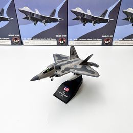 Aircraft Modle 1/100 Scale Alloy Fighter F-22 US Air Force Aircraft F22 Raptor Model Aircraft Plane Model For Children Toys Gift Collection 230830