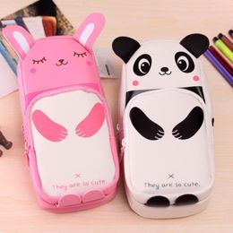 Animal Pencil Case Cute Kawaii 3D Panda School Supplies Novelty Item For Kids Gift Children Bags
