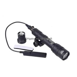 Tactical Sf M600 M600B Scout Light Lanterna Led Flashlight For Pictinny Rail Drop Delivery Sports Outdoors Hunting