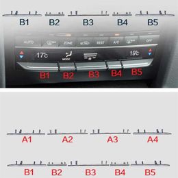 Car Button Electroplating Strip Central Control Air Conditioning Panel Buttons Frame Trim for Mercedes Benz W212 E E-Class E300 E2314S