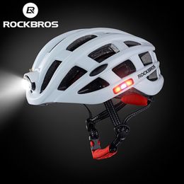 Cycling Helmets ROCKBROS Bicycle Light Helmet Bike Ultralight Electric Mountain Road MTB Equipment 230830
