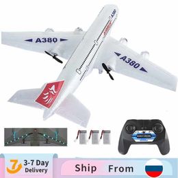 Aircraft Modle Remote Control Airbus A380 Boeing 747 RC Airplane Toy 2.4G Fixed Wing Plane Gyro Outdoor Aircraft Model with Motor Children Gift 230830