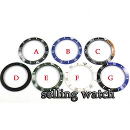 40mm Red Black Blue Green Ceramic bezel insert for 43mm automatic men's watch 7 types267f
