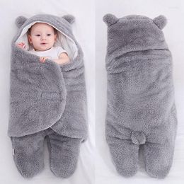 Down Coat Winter Born Jacket Warm Baby Sleeping Bag Soft Fluffy Fleece Receiving Blanket Sleepsack Kids Infant Boy Siamese Clothes