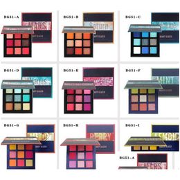 Eye Shadow Beauty Glazed Eyeshadow Palettes 9Color Version 15 Different Colour Glitter Brighten Matte Shimmer Coloris Makeup Palette Dhzpc