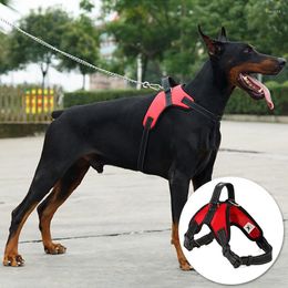 Dog Collars Harness Vest For Small Medium Large Dogs Reflective Adjustable Training Lead Chest Strap
