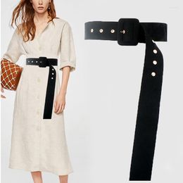 Belts 130cm 5cm Fashionable Flannelette Belt Women Skirt Simple And Versatile Decorative Trouser Large Size Long Coat 5 Colour OptionalBelts