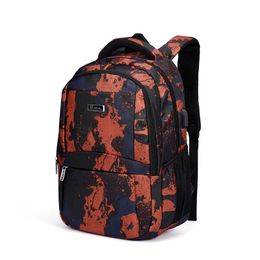 camouflage backpack outdoor large capacity computer bag college student schoolbag multi-functional 230301