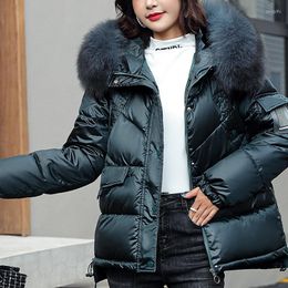 Women's Trench Coats Fashion Winter Jacket For Women Solid Hooded Large Fur Parkas Slim Warm Coat Female Snow Wear Outwear Clothing