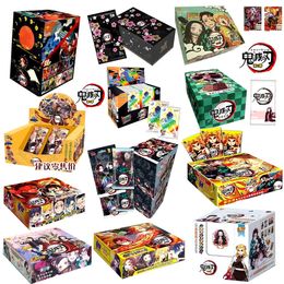 Cartoon Figures Demon Slayer Cards Box Hobby Collection Tcg Playing Anime Game Rare Card Kimetsu No Yaiba Figures For Children Gift Toy T230301