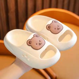 Slipper Kids Silppers For Boys Girls Cartoon Shoes Soft Beach Baby Flat Heels Cute Bear Bathroom Sandals Toddler Platform Slippers 230301