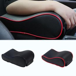 Car Seat Covers Leather Central Armrest Soft Pad Black Auto Centre Console Arm Rest Mat