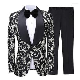 Men's Suits Suit Men's Two-piece Groomsmen Costume Wedding Dress Slim Korean Version Of The Formal Cloting