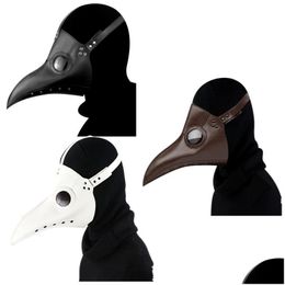 Andere festliche Partyzubehör Halloween Lustige Pestdoktor Vogelmaske Latex Punk Cosplay Masken Schnabel Adt Event Requisiten Drop Lieferung H Dhcl8