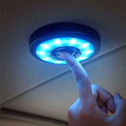 Decorations Accessories Ornament Touch Type Night Light Roof Ceiling Magnet Lamp Automobile Car Interior reading light R230228